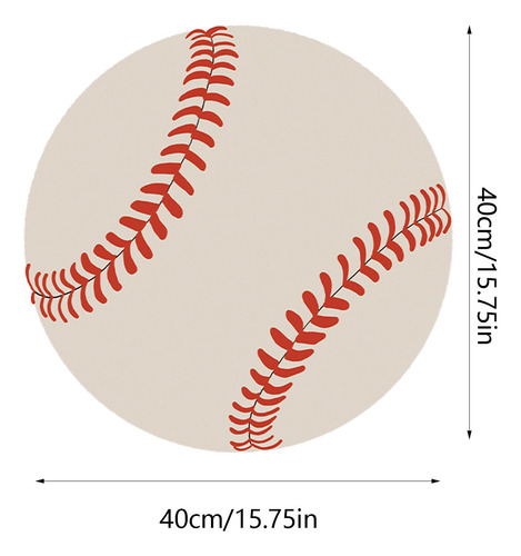 A Floor Mat Baseball Shaped Diatom Mud Round Bathroom Bathtu