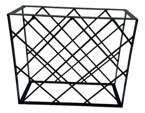 Adega Suporte Para Garrafas Vinho Ferro Estilo Industrial Cd Cor Preto