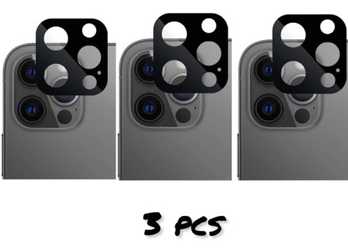 Pack De Laminas Camara Para iPhone 12 Pro Max - Color Negro