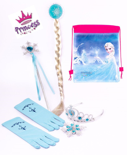 Vestir Accesorios De Princesa Elsa Moda Disfraz Fiestas