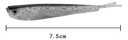 0 Señuelos De Pesca Suaves Artificiales Fish Swimbaits 7.5cm
