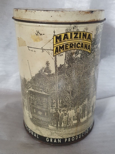 Maizina Americana De Lata 85 Años Aniversarios Coleccion.