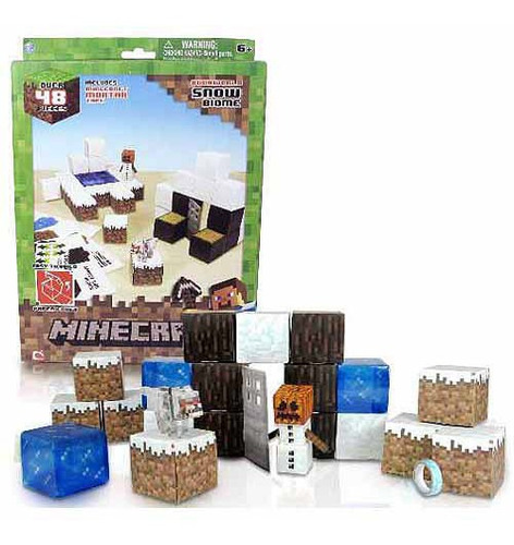 Conjunto De Actividades De Nieve Minecraft Papercraft