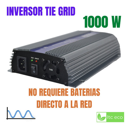 Imagen 1 de 10 de Inversor Solar Tie Grid 1000w Ahorro Reducción Consumo 220v