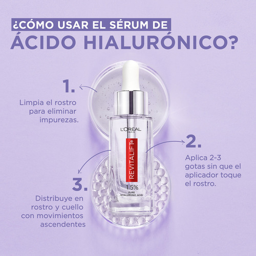 L'oréal Revitalift Ácido Hialurónico 30ml Sérum Rostro Momento De Aplicación Día/noche Tipo De Piel Todo Tipo De Piel