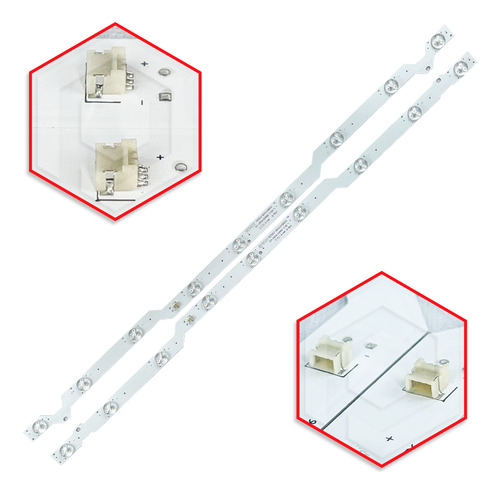 Kit 2 Barras De Led Ph32b51d Ptv32b51d Ptv32b51 Pci Eletro