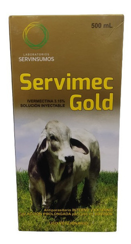 Imagen 1 de 1 de Ivermec Servimec Gold 3.15 500ml Uso Veterinario