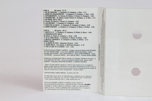 Cassette Walter Olmos A Pura Sangre 2000 (Usado)