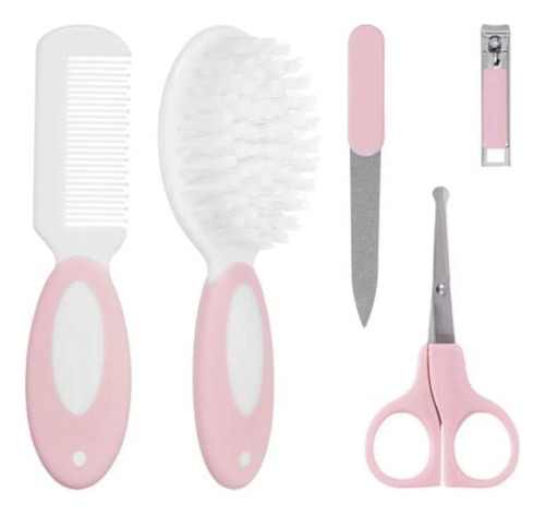 Kit Cuidados De Higiene Para Bebê Rosa Buba