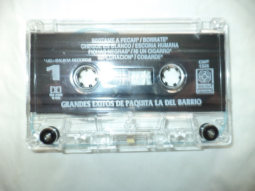 Casete. Grandes Éxitos De Paquita La Del Barrio (Usado)