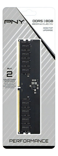 Memoria Ram Pny 8gb Ddr5 4800mhz Cl40 Box