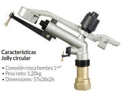 Aspersor O Cañon Para Riego 1.1/4 Marca Sime Modelo Jolly