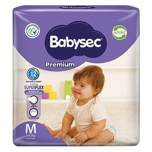 Pañales De Bebe Babysec Premium Talla Mediano (m)