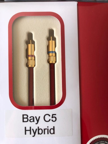 Imagen 1 de 5 de Cable Rca Van Den Hul The Bay C5 Hybrid 1,5 Mts