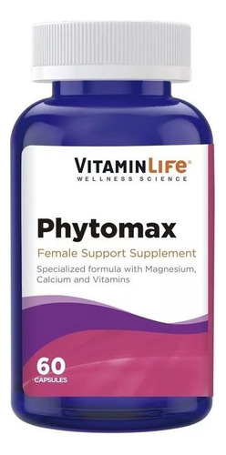 Phytomax (60 Cápsulas) Vitamin Life Magnesio Calcio Vitamina