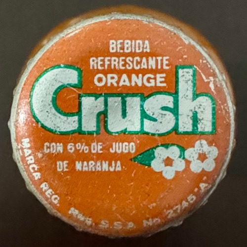 1 Botella De Refresco Crush Naranja México Años 80 S (Usado)