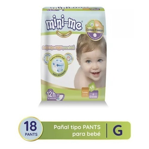 Pañal Minime Tipo Pants Talla G - Bulto 8paq X 18und  