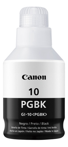 Botella De Tinta Negra, Canon Gi-10 Pgbk