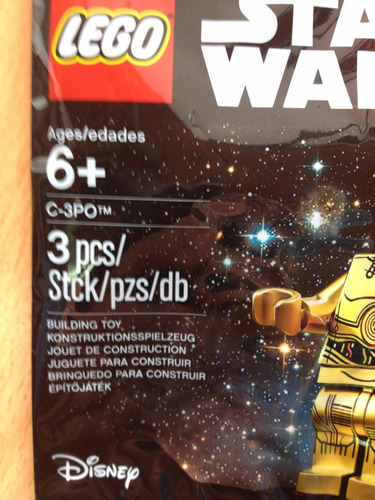 Lego Star Wars The Force Awakens Polybag C-3po Red Arm