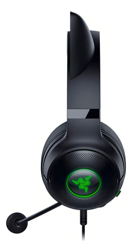 Razer Kraken Kitty V2 - Fone de ouvido USB com RGB Kitty Ears Bl