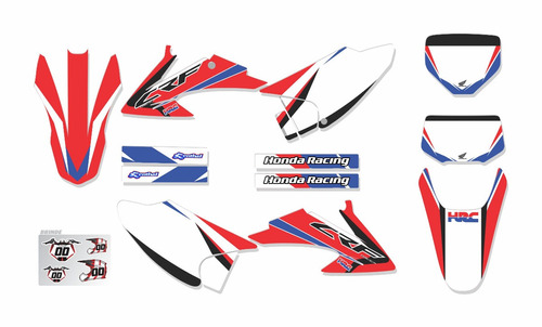 Kit Grafico Adesivo Moto Trilha Crf 230 2008-2014 Lm098