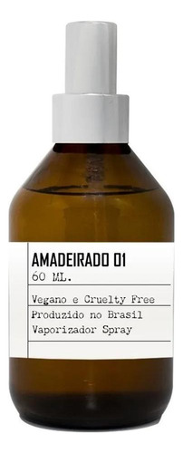 Perfume Amadeirado 01 - 60ml Vegano E Cruelty Free