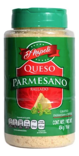 Queso Parmesano Rallado En Polvo 3pzas, 454g C/u D' Napoli