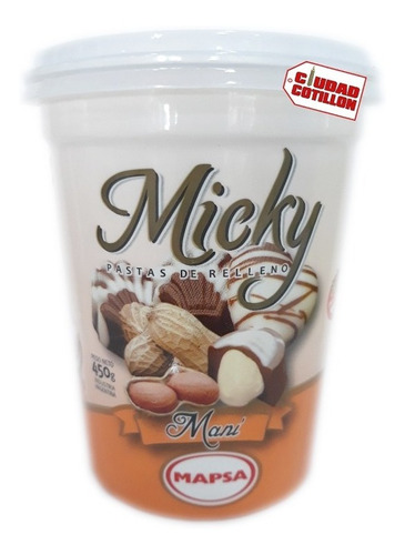 Pasta Relleno Mani Micky X 450 G - Ciudad Cotillón 