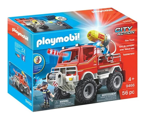 Playmobil Camion De Bomberos Todo Terreno 9466 Cityaction