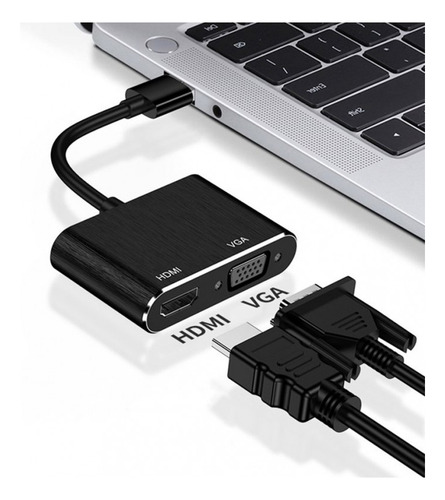 Adaptador 2 En 1 Placa Usb 3.0 A Hdmi Vga 1080p 5 Gbps
