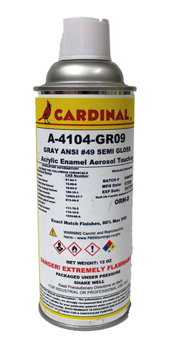 Pintura Aerosol Retoque Polvo Semibrillante Ansi Gris Pieza