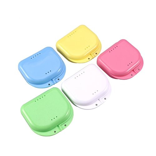 Rosenice Retainer Case 5pcs Protector De Boca Case Ortodonti