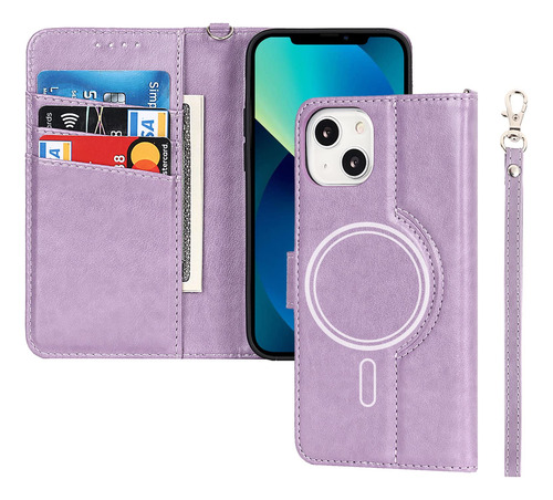 Funda Para iPhone 13 Mini Tipo Cartera Cargador Folio