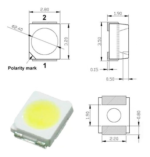 Led Pack 10 Smd 3528 6v Backligth Tv Pantalla Varias Marcas