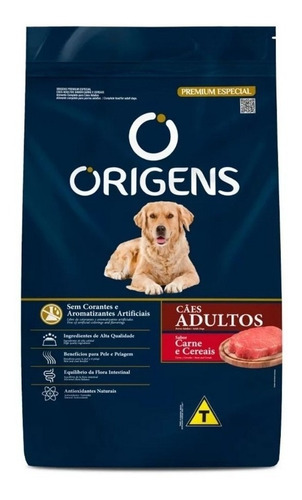 Alimento Origens Premium Especial Perros s para cão adulto sabor carne e cereais em sacola de 15kg
