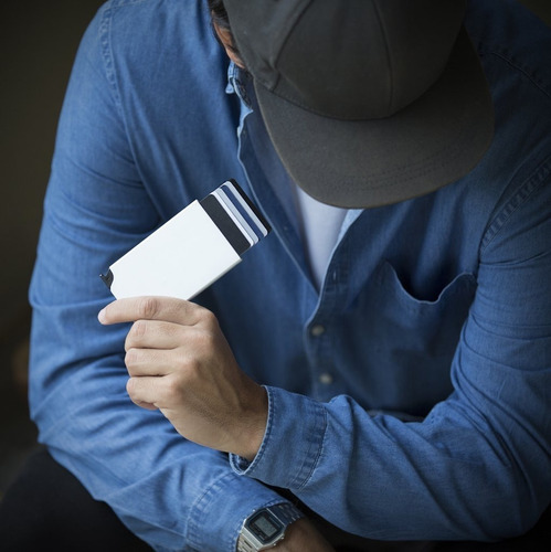 Imagen 4 de 4 de Tarjetero Card Slider - Walla Wallets - Grey