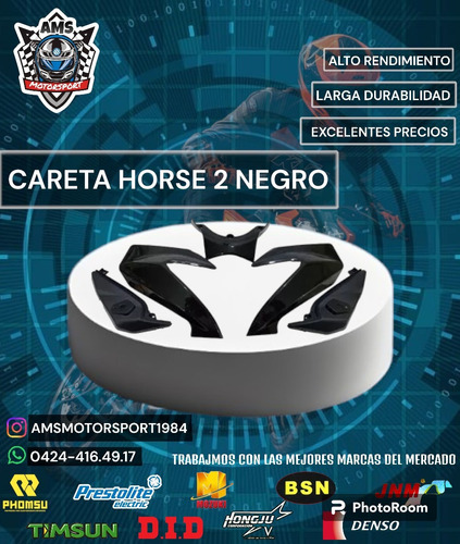 Careta Horse 2 Negro 