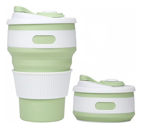 Taza Plegable Silicona 350ml, Multicolor Aleatorio 2 Piezas