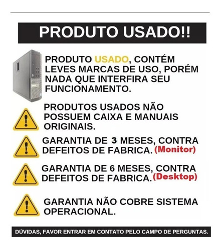 Pc Completo Dell I7 Hd 1tb Tela 17'' Pol. Ram 8gb