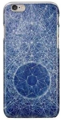 Funda Celular Fractales Geometria Azul Todos Los Cel *