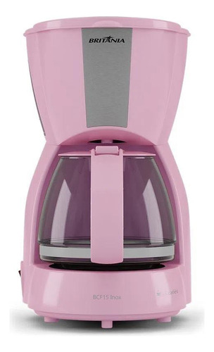 Cafeteira Britânia Inox Rosa 15 Xícaras 800w 127v