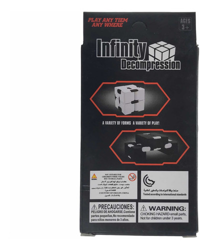 Imagen 6 de 10 de Cubo Magico Infinito Antiestres Juguetes Infinity Fidget Toy