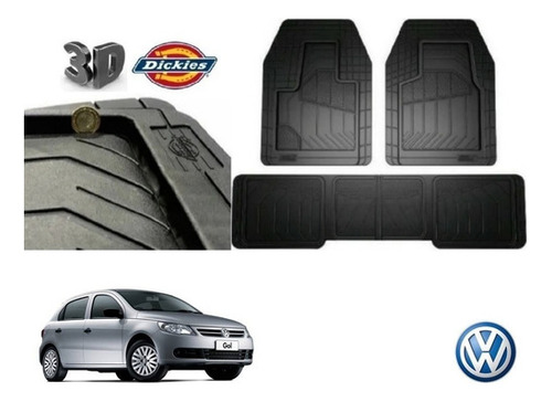 Tapetes Charola 3d Vw Gol 2011 Dickies Original