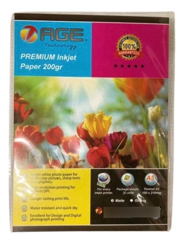 Papel Foto Matte 200gr 15x21 X 400 Hjs Gran Promo