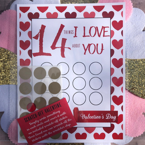 H Stationery 14 Coisas Que Eu Amo Em VocĂȘ Para O Dia Dos Nam