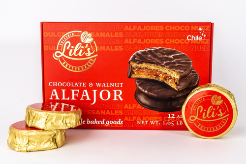 Alfajor Chocolate Nuez Lili´s, Premium, 750 Gr