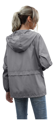 Chaqueta Impermeable Mujer Con Capucha Para Senderismo