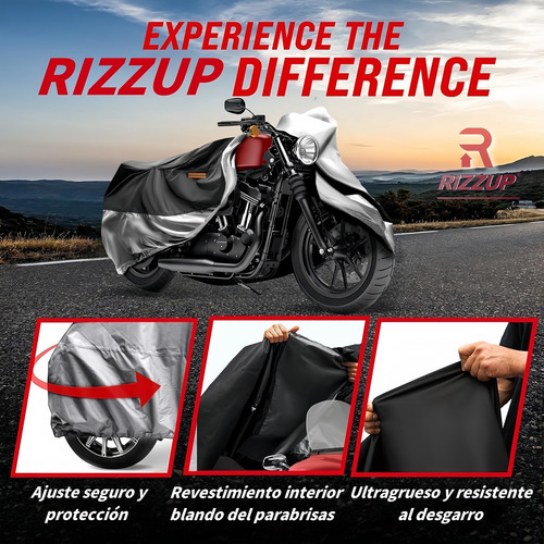 Funda Motocicleta Grueso Impermeable Cubiertas Protección