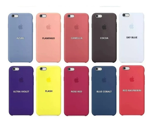 Funda Silicone Case iPhone 8 6s 7 Plus Se + Vidrio Templado