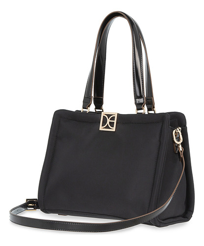 Bolsa Satchel Cloe Llaldemi Grande Color Negro